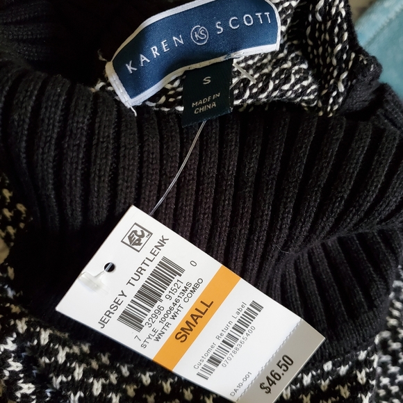 NWT Karen scott jersey Turtleneck (S) - Picture 4 of 5